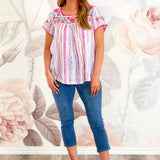 Before You Leave Embroidered Top* FINAL SALE *