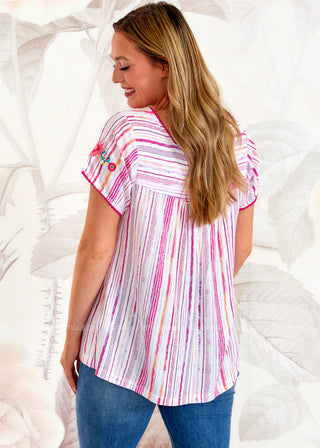 Before You Leave Embroidered Top* FINAL SALE *
