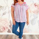 Before You Leave Embroidered Top* FINAL SALE *