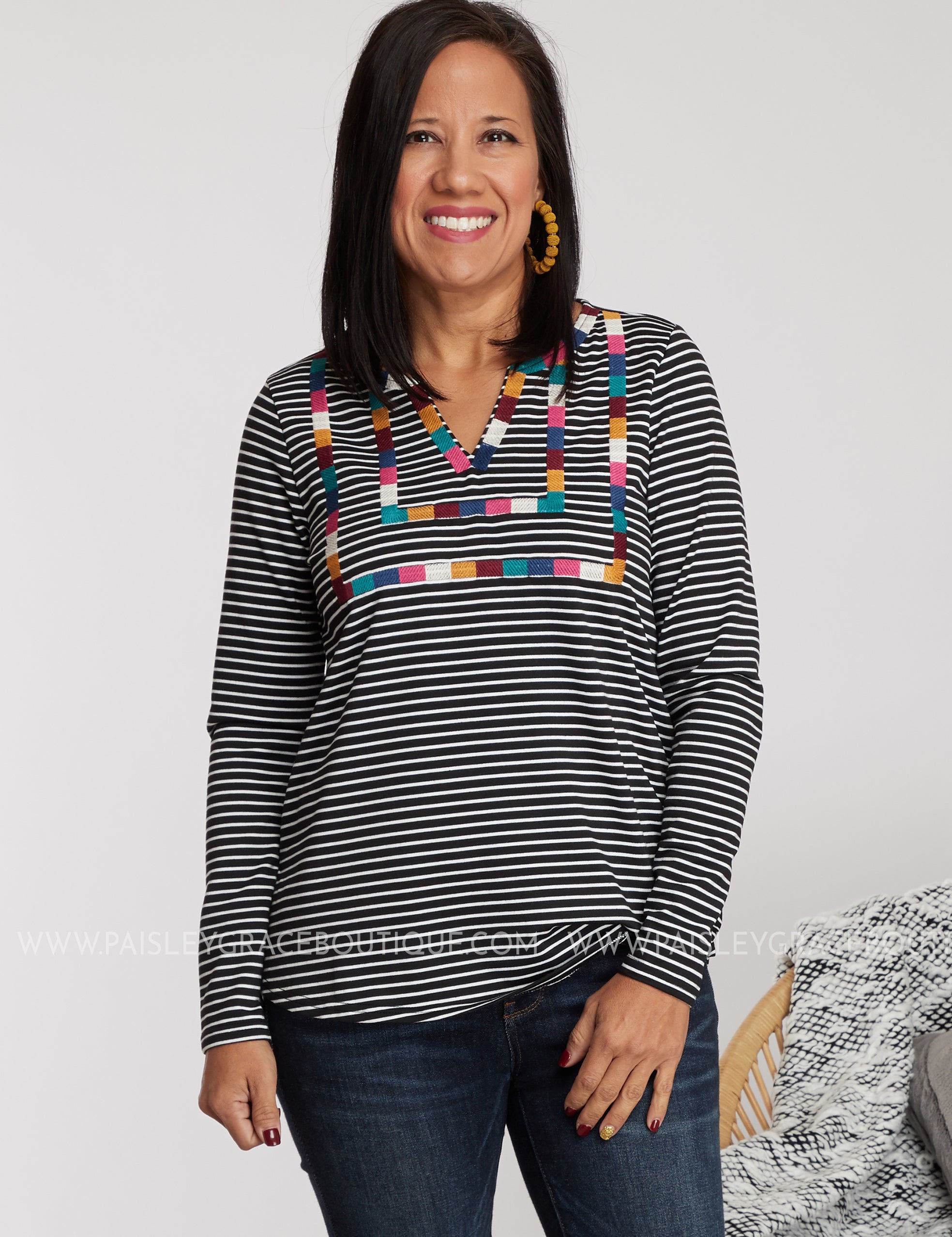 Cross The Line Top- BLACK - LAST ONES FINAL SALE