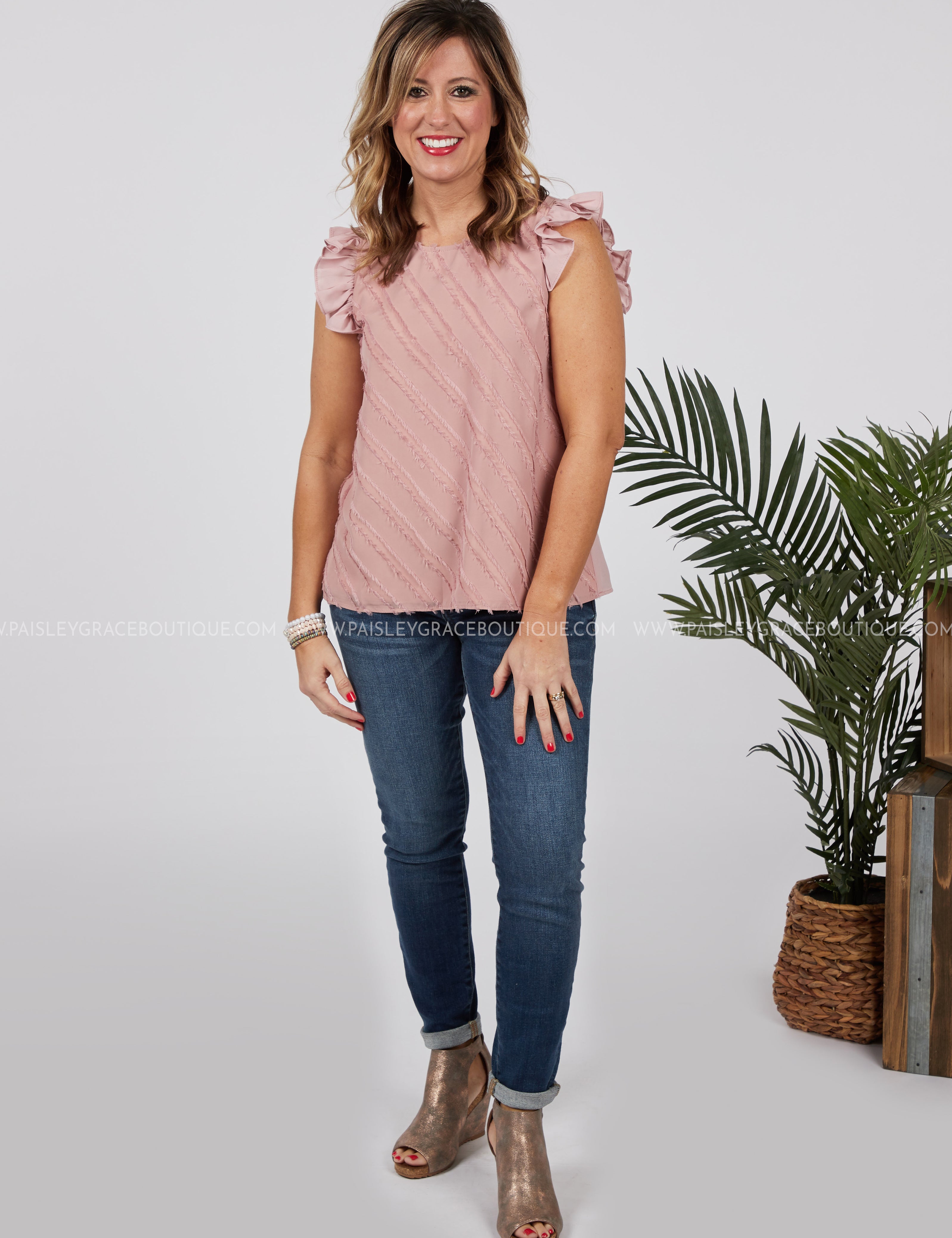Lilly Top-DUSTY PINK - LAST ONES FINAL SALE