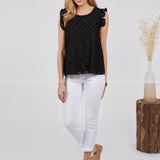 Lilly Top-BLACK - LAST ONES FINAL SALE