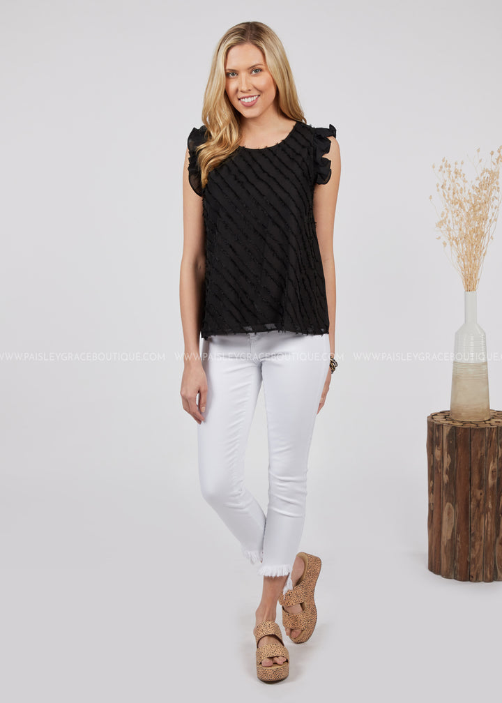 Lilly Top-BLACK - FINAL SALE CLEARANCE