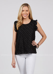 Lilly Top-BLACK - FINAL SALE CLEARANCE