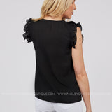 Lilly Top-BLACK - LAST ONES FINAL SALE