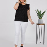 Lilly Top-BLACK - LAST ONES FINAL SALE