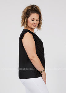 Lilly Top-BLACK - FINAL SALE CLEARANCE