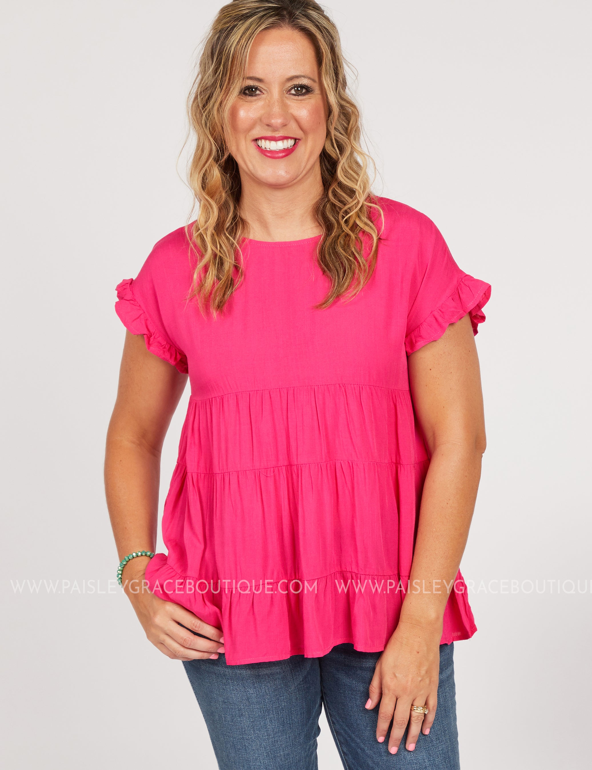 Alana Top - HOT PINK* LAST ONES FINAL SALE *