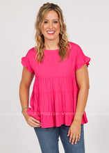 Load image into Gallery viewer, Alana Top - HOT PINK  - FINAL SALE
