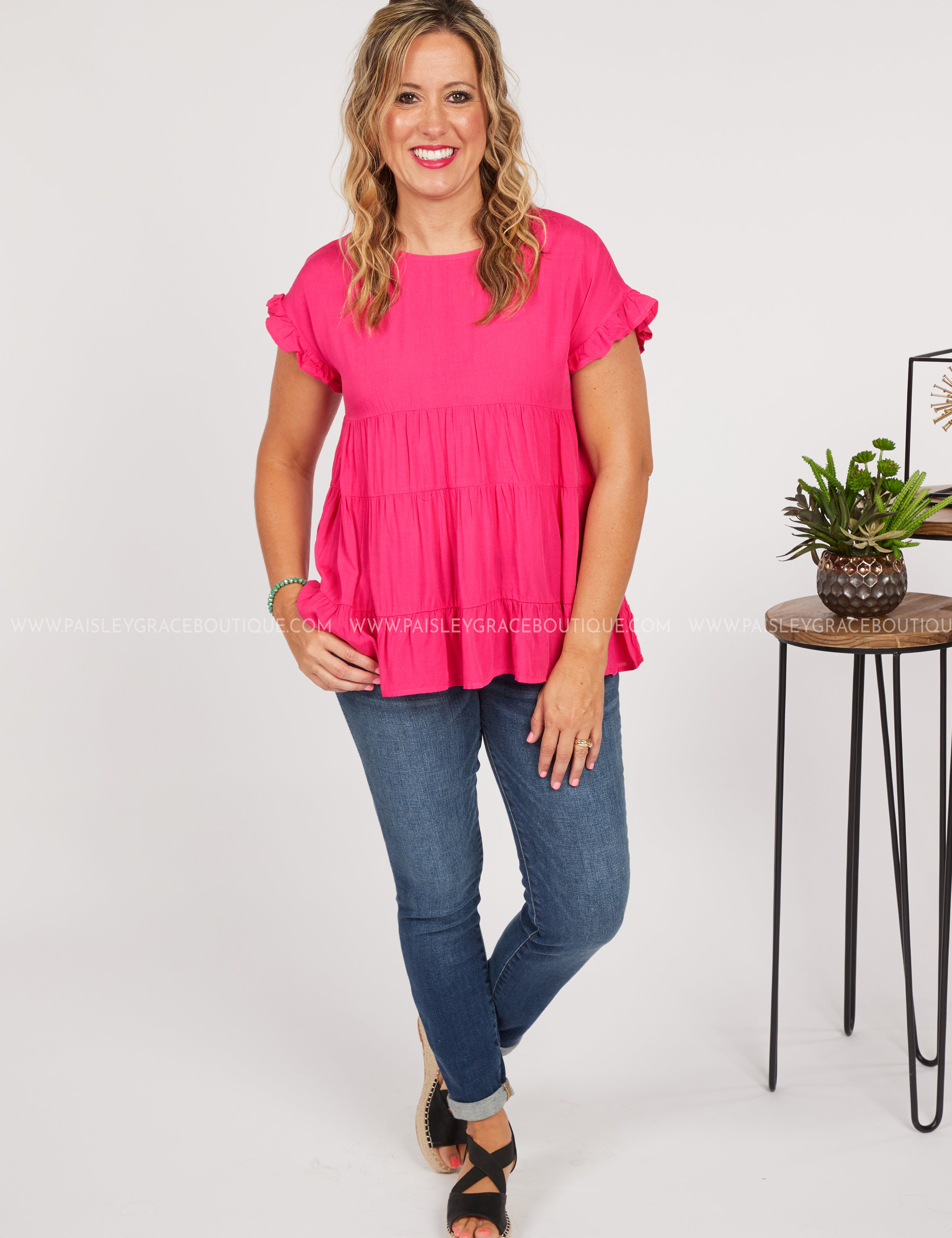 Alana Top - HOT PINK* LAST ONES FINAL SALE *