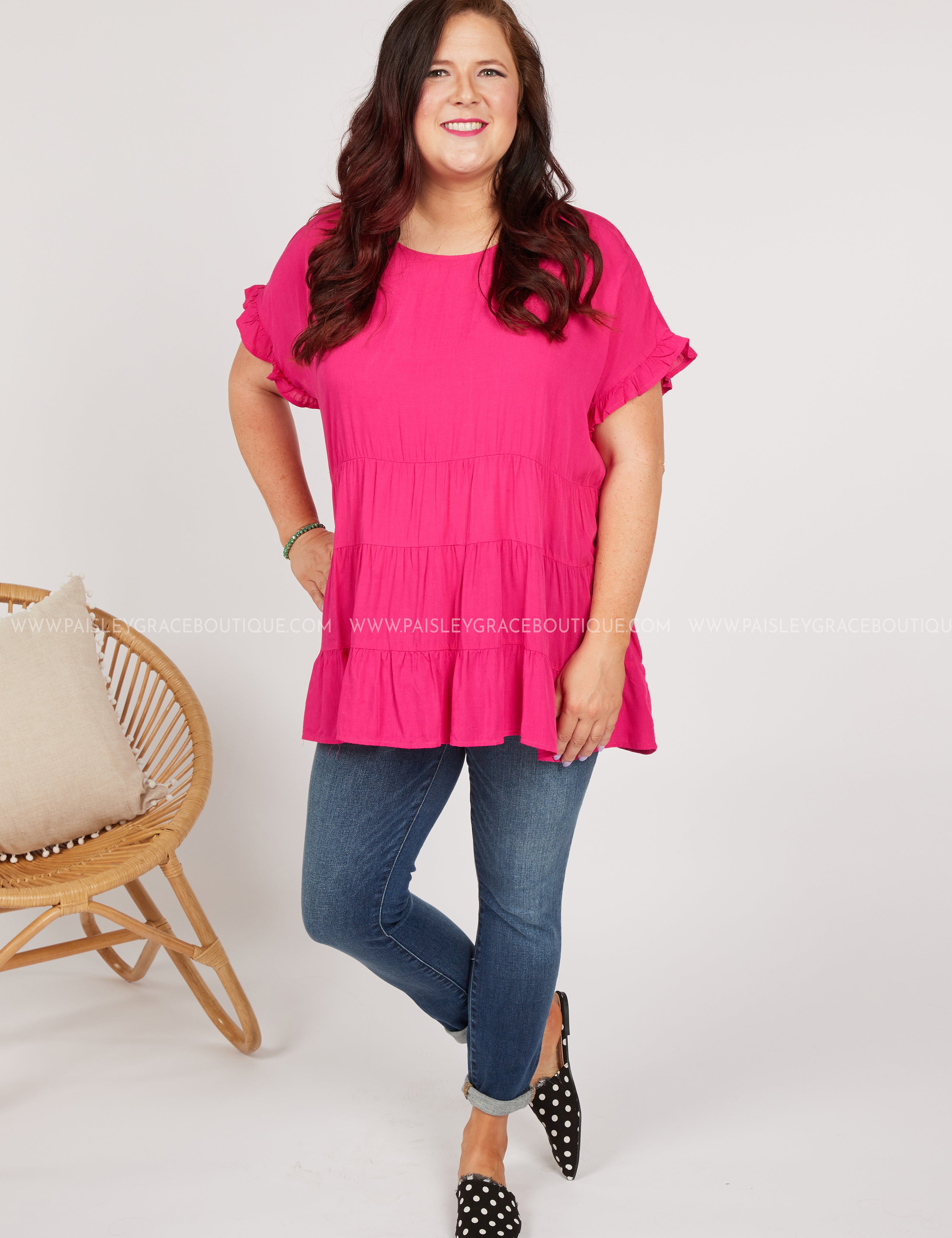 Alana Top - HOT PINK* LAST ONES FINAL SALE *