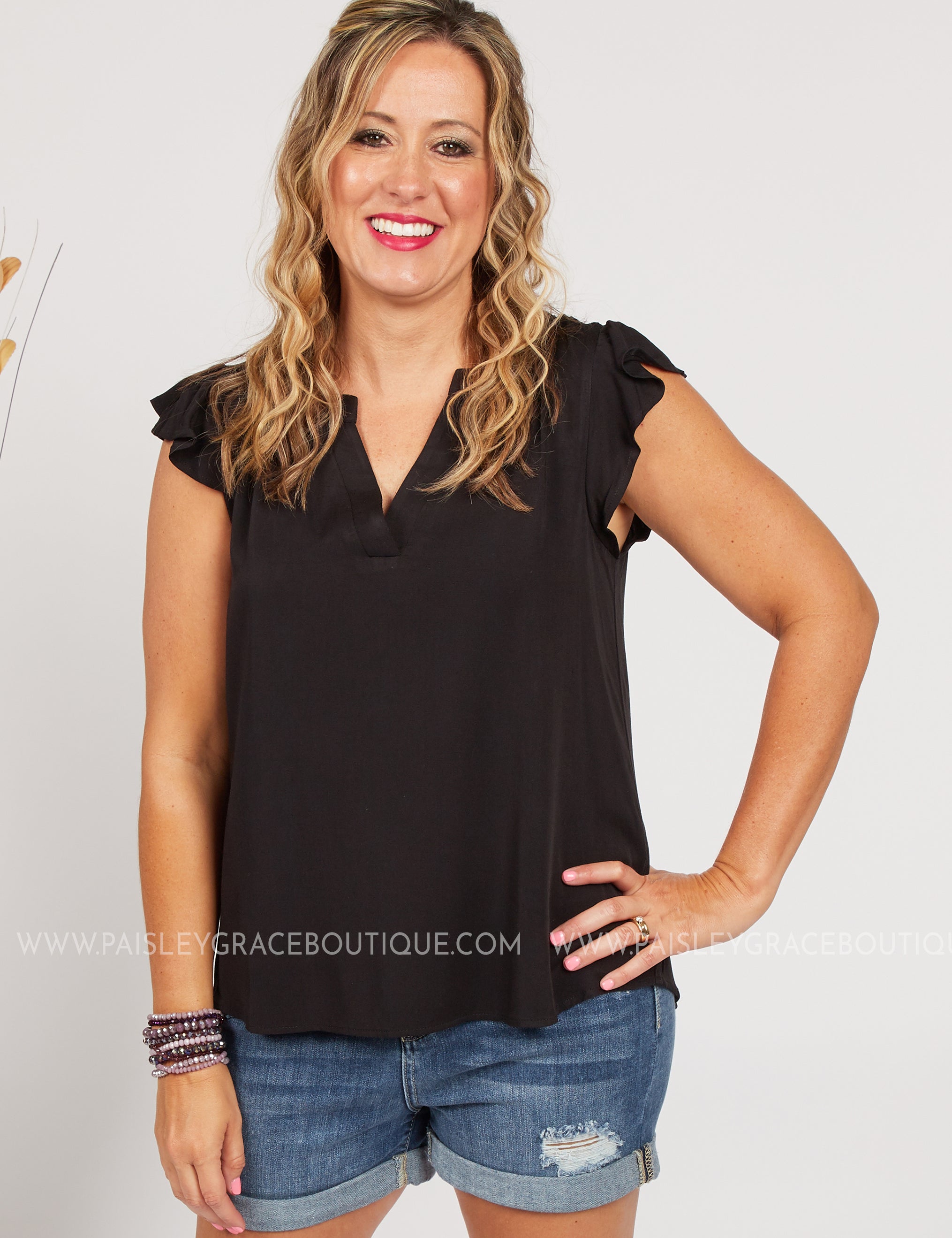 Preston Top- BLACK* LAST ONES FINAL SALE *