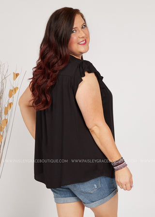 Preston Top- BLACK  - FINAL SALE