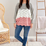 Sing It Out Loud Sweater - Grey/Pink* LAST ONES FINAL SALE *