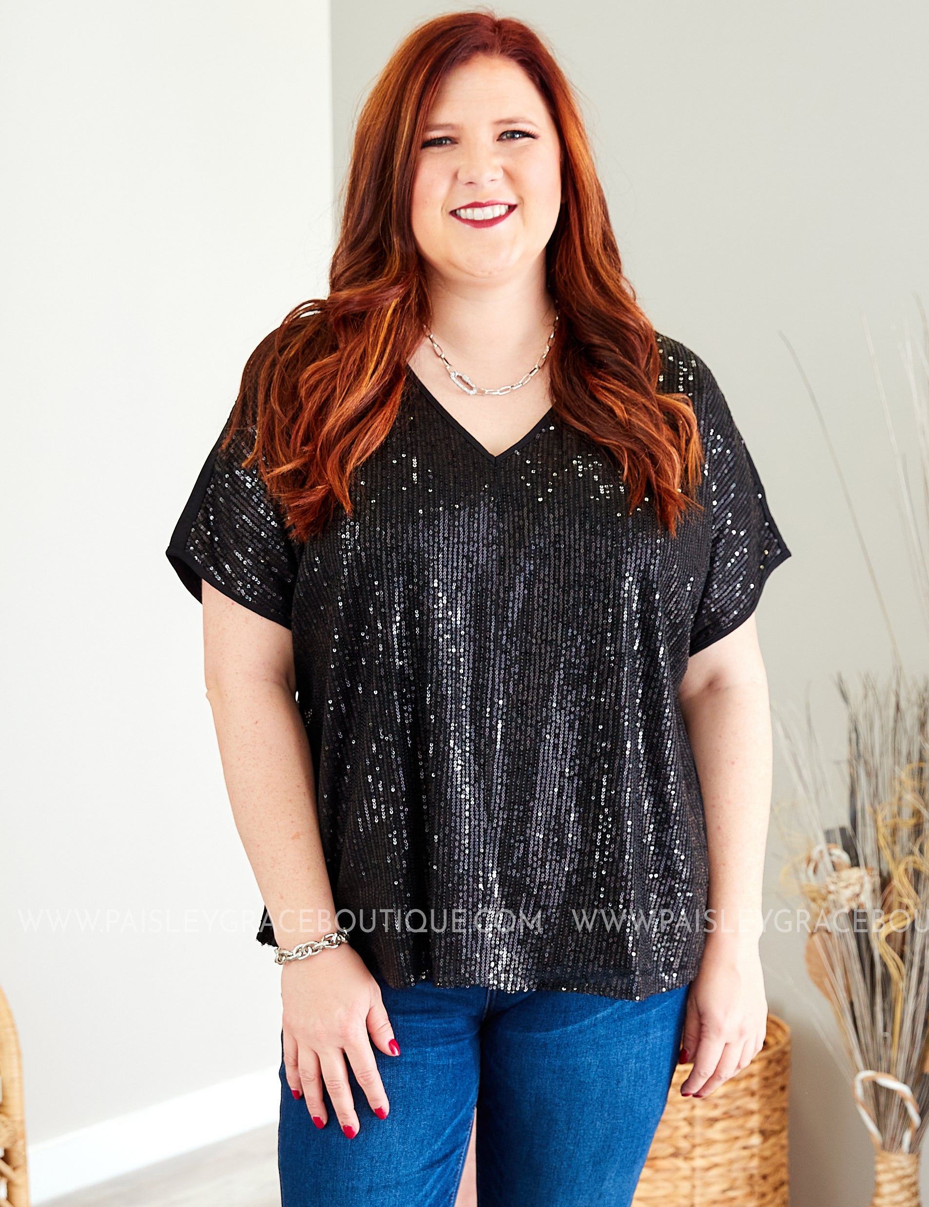 Shine Bright Sequin Top - LAST ONES FINAL SALE