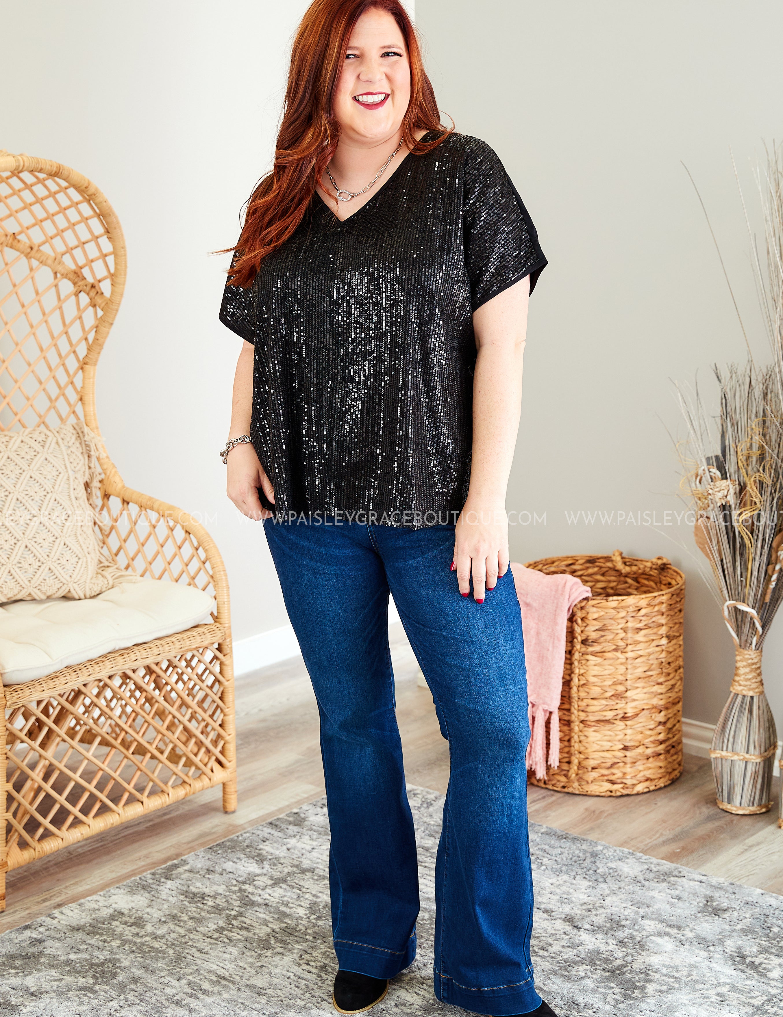 Shine Bright Sequin Top - LAST ONES FINAL SALE