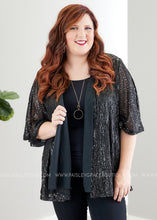 Load image into Gallery viewer, Timeless Love Sequin Kimono  - FINAL SALE
