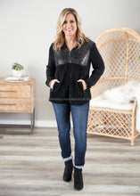 Load image into Gallery viewer, Casual Glam Pullover- BLACK  - FINAL SALE CLEARANCE
