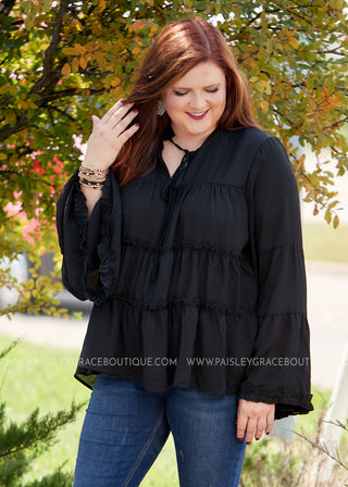 Faye Ruffle Top  - FINAL SALE