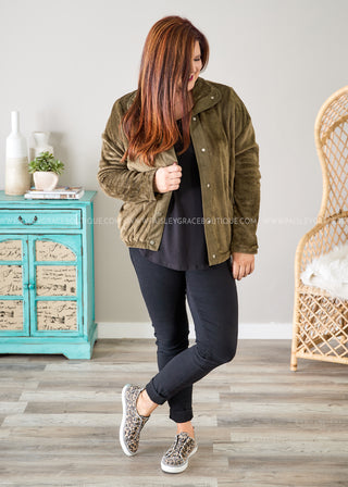 Aspen Adventures Jacket- OLIVE - LAST ONES FINAL SALE