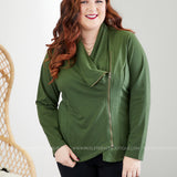 Uptown Girl Jacket- OLIVE - LAST ONES FINAL SALE