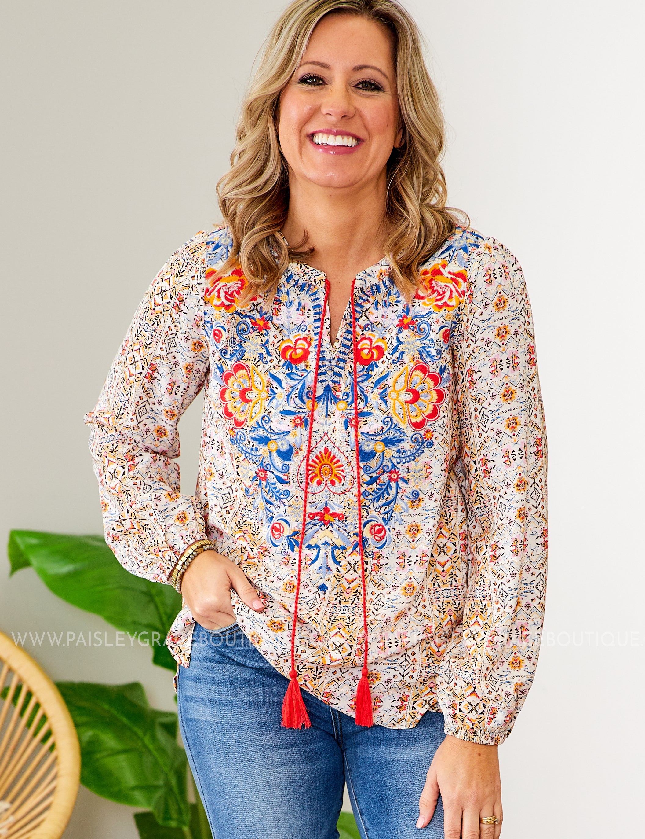Isabelle Embroidered Top - LAST ONES FINAL SALE