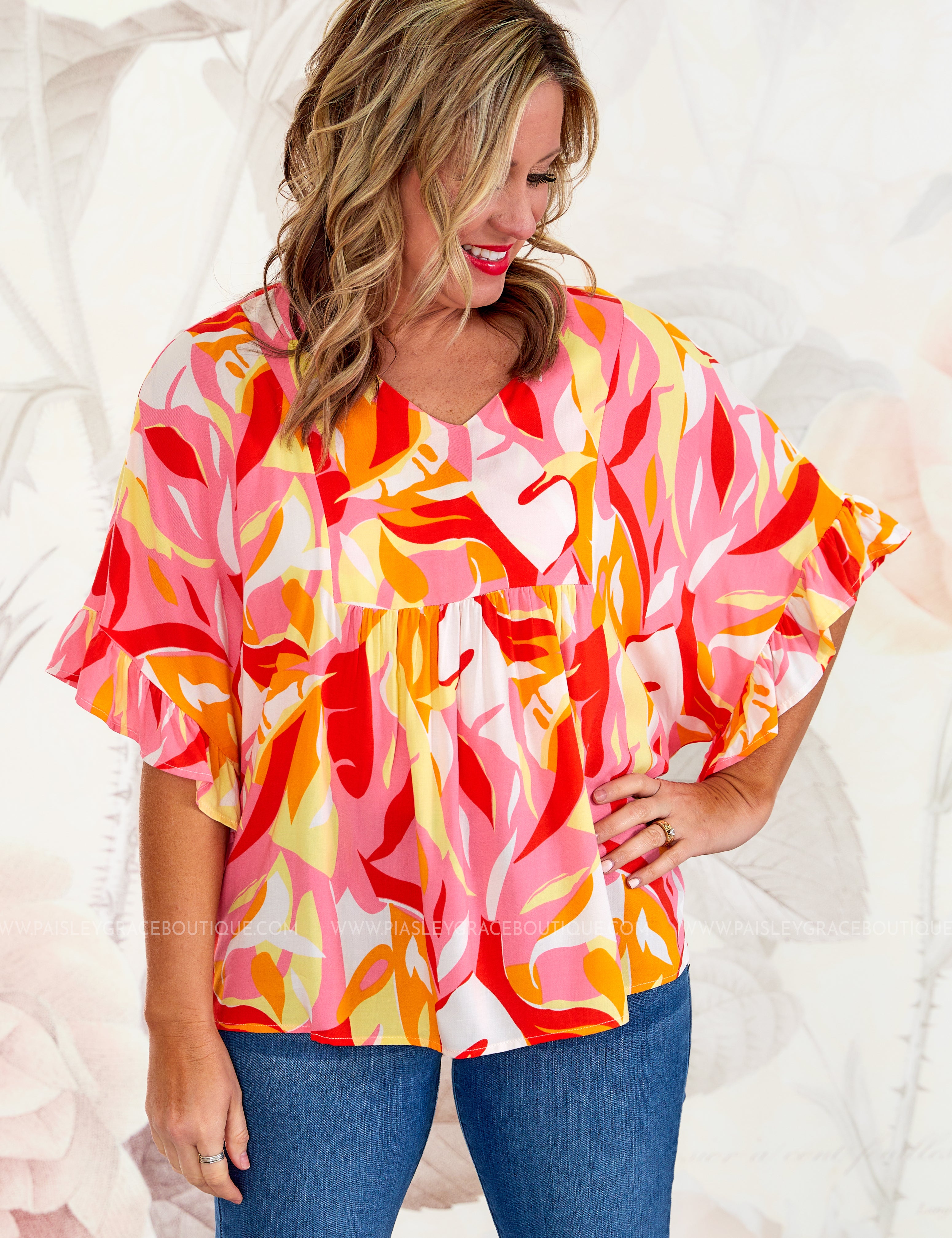 Sunlit Romance Top* LAST ONES FINAL SALE *