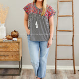 Vivian Embroidered Top - LAST ONES FINAL SALE