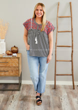 Load image into Gallery viewer, Vivian Embroidered Top - FINAL SALE
