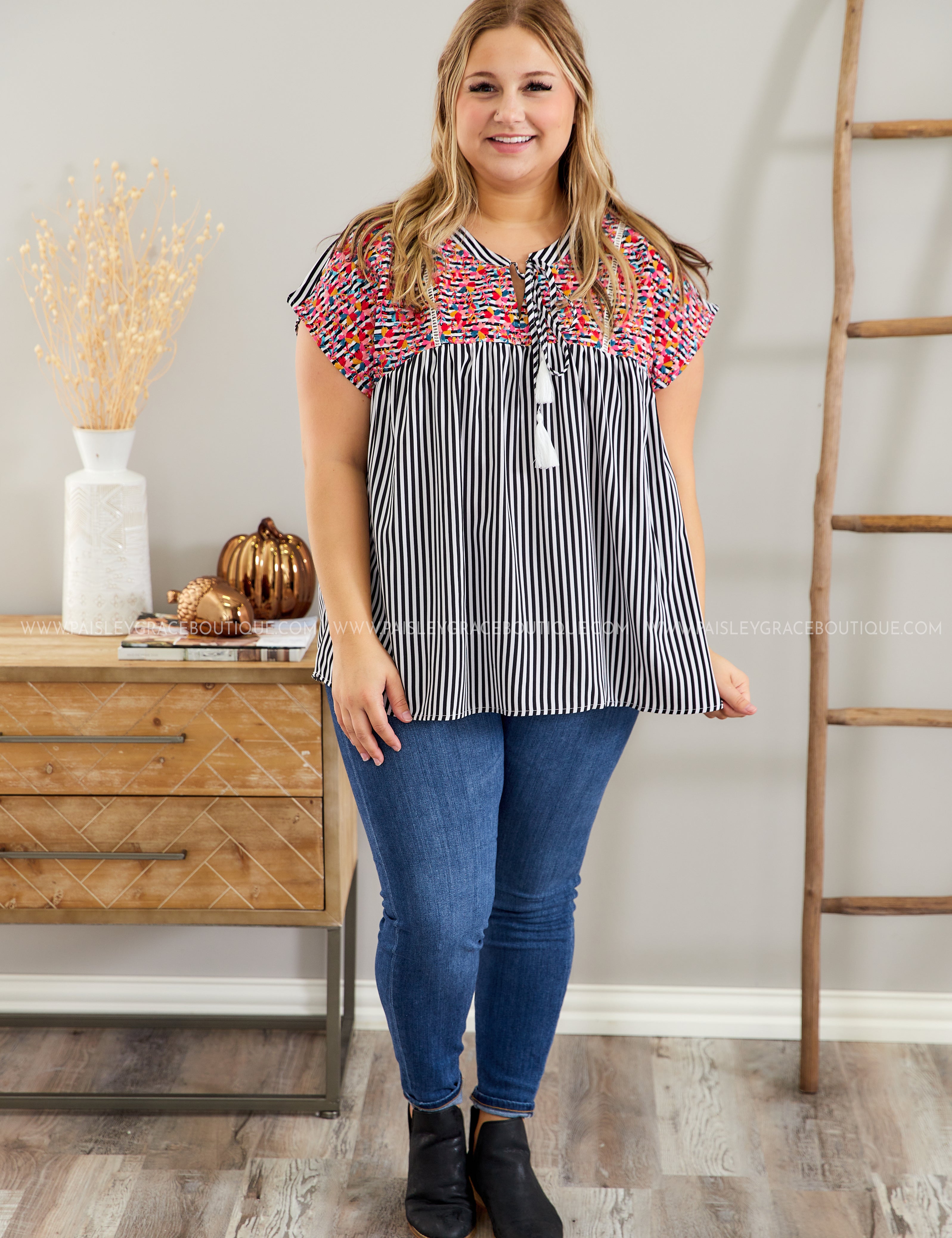 Vivian Embroidered Top - LAST ONES FINAL SALE