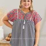 Vivian Embroidered Top - LAST ONES FINAL SALE