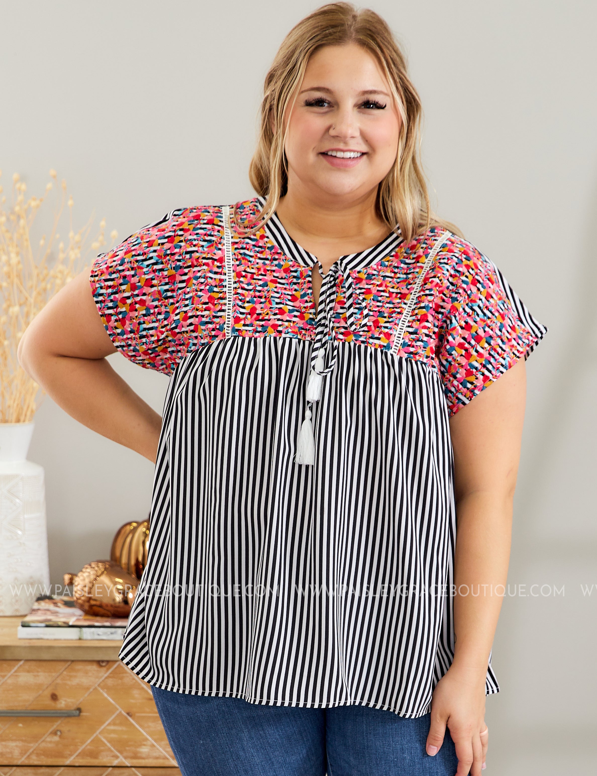 Vivian Embroidered Top - LAST ONES FINAL SALE