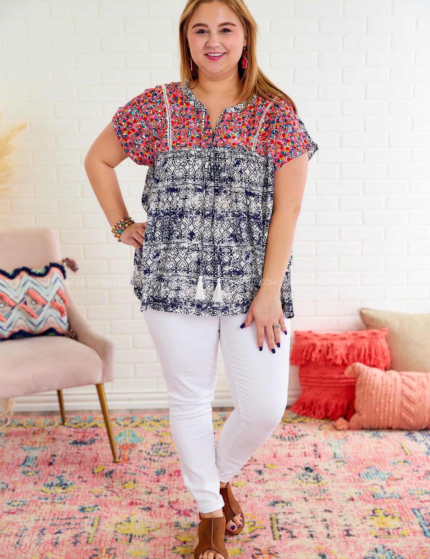 Magical Beginnings Top - Navy* LAST ONES FINAL SALE *