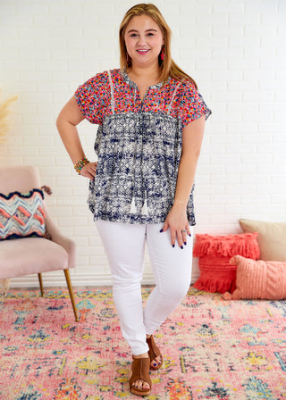 Magical Beginnings Top - Navy* FINAL SALE *
