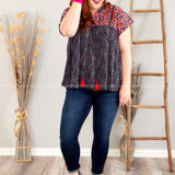 Relive The Magic Embroidered Top - LAST ONES FINAL SALE
