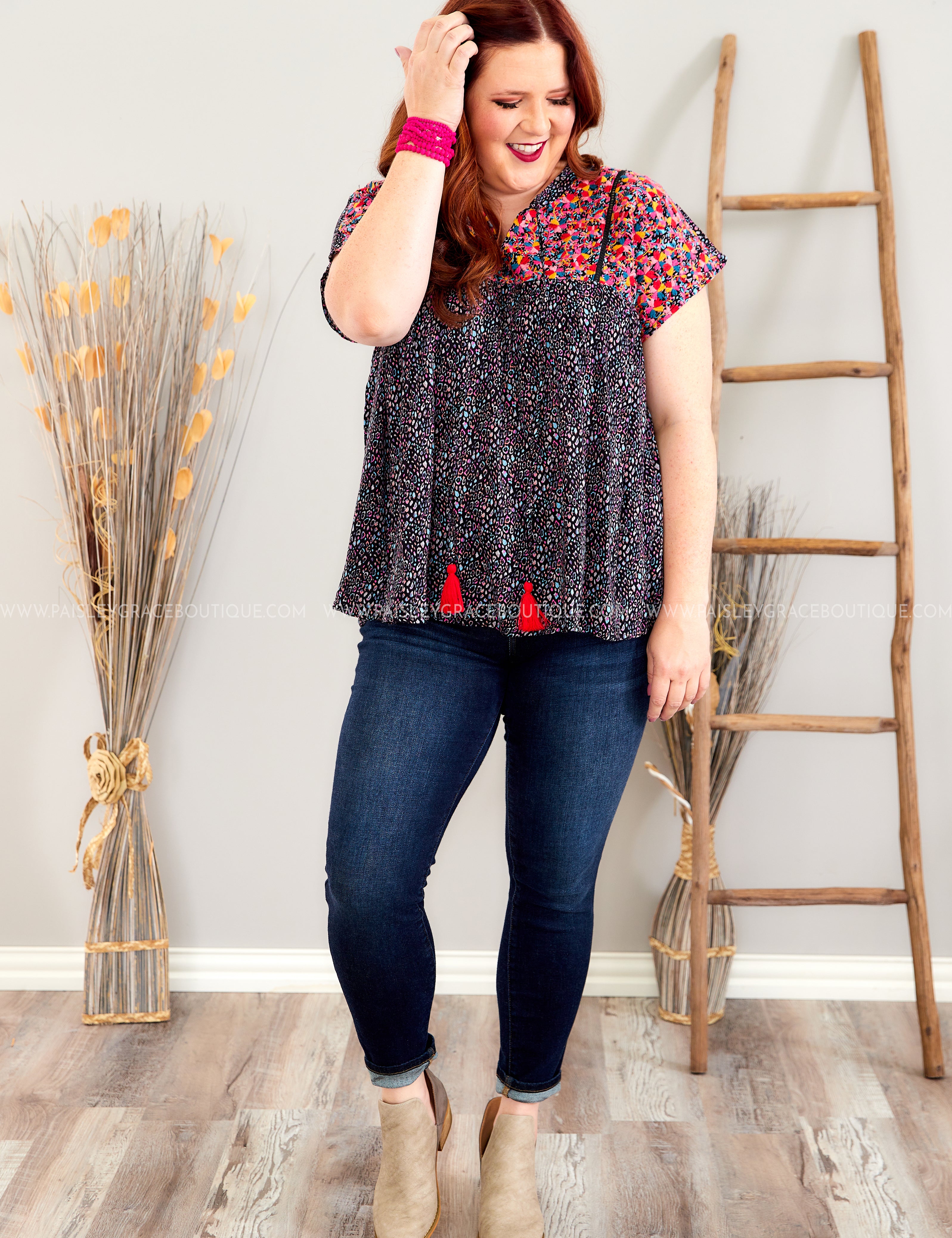 Relive The Magic Embroidered Top - LAST ONES FINAL SALE