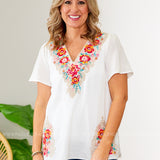 Lorena Embroidered Top - LAST ONES FINAL SALE