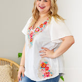 Lorena Embroidered Top - LAST ONES FINAL SALE