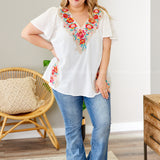 Lorena Embroidered Top - LAST ONES FINAL SALE