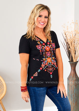 Sophia Embroidered Top - RESTOCK - FINAL SALE