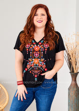 Load image into Gallery viewer, Sophia Embroidered Top - RESTOCK - FINAL SALE
