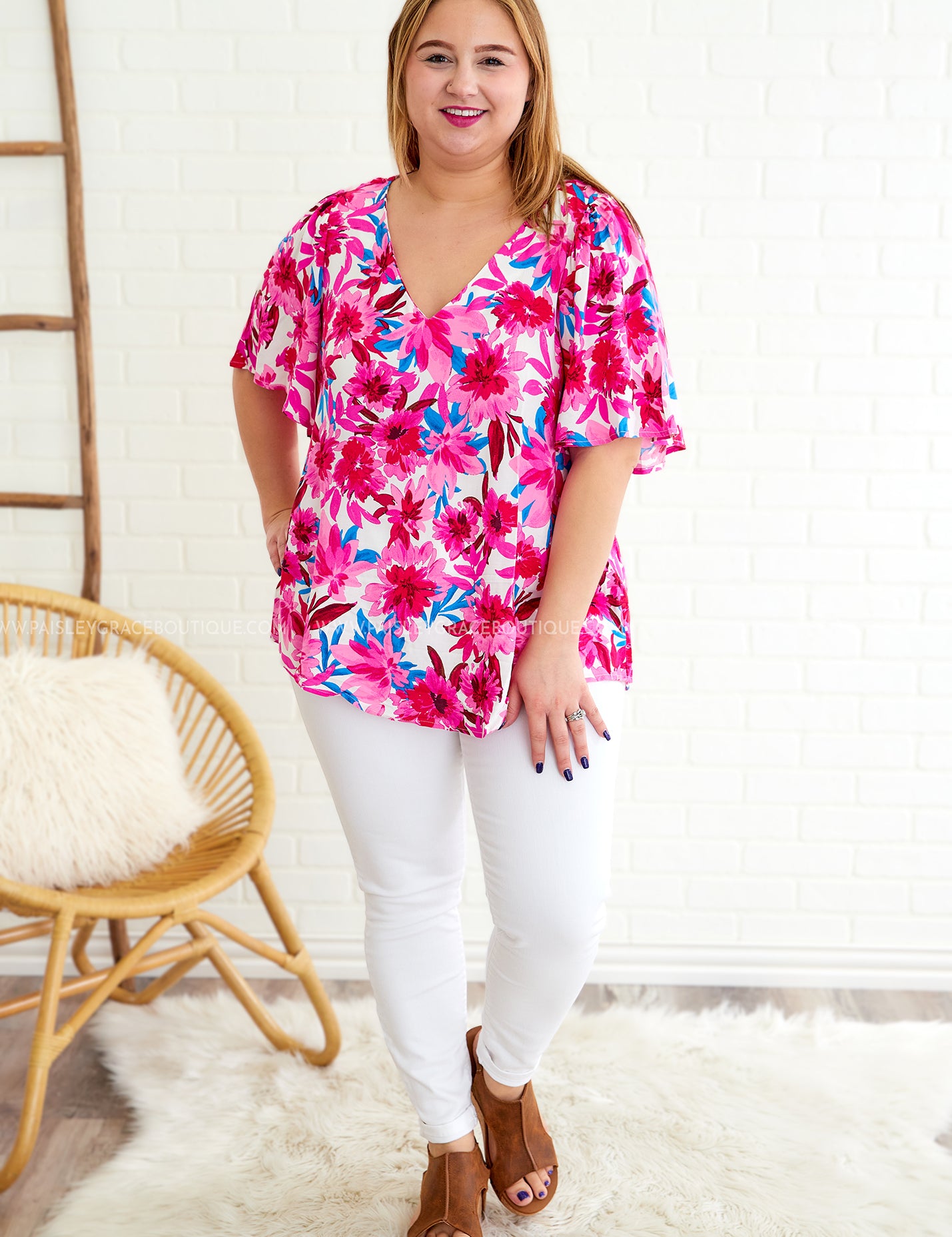 Love On Fire Top - Ivory - LAST ONES FINAL SALE