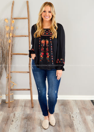 All Time High Embroidered Top - LAST ONE FINAL SALE