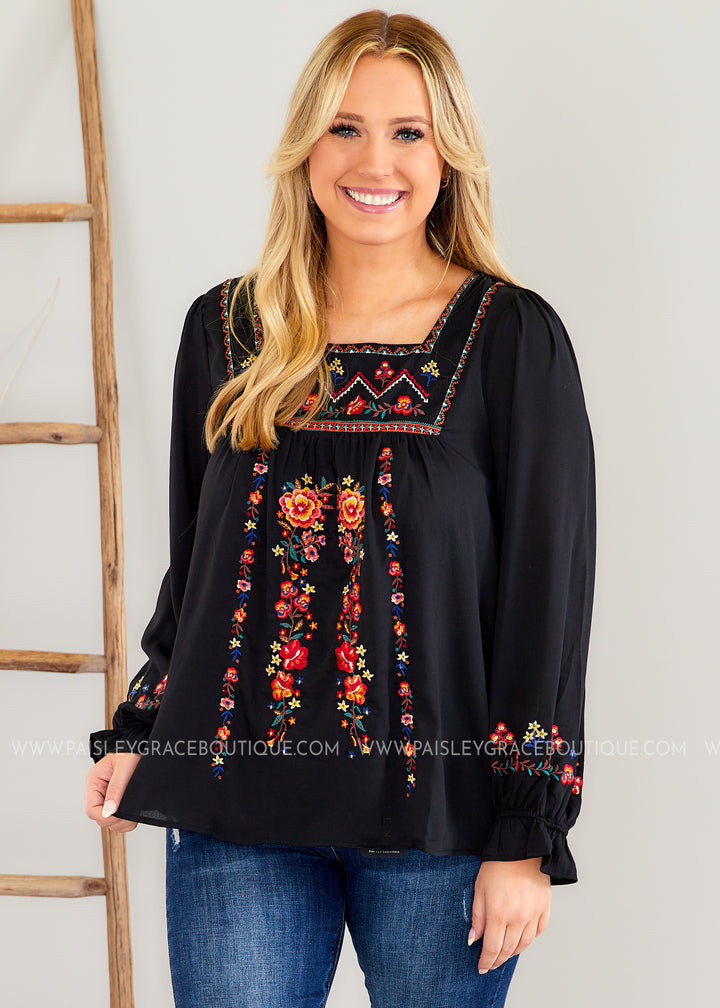 All Time High Embroidered Top - FINAL SALE CLEARANCE