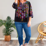 Modern Love Embroidered Top - LAST ONES FINAL SALE