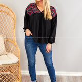 You Belong Here Embroidered Top - LAST ONES FINAL SALE