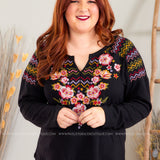 Ride On By Embroidered Top - LAST ONES FINAL SALE