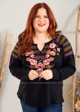 Load image into Gallery viewer, Ride On By Embroidered Top  - FINAL SALE CLEARANCE
