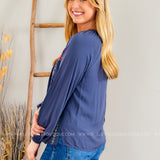 Wistful Feeling Embroidered Top - LAST ONES FINAL SALE