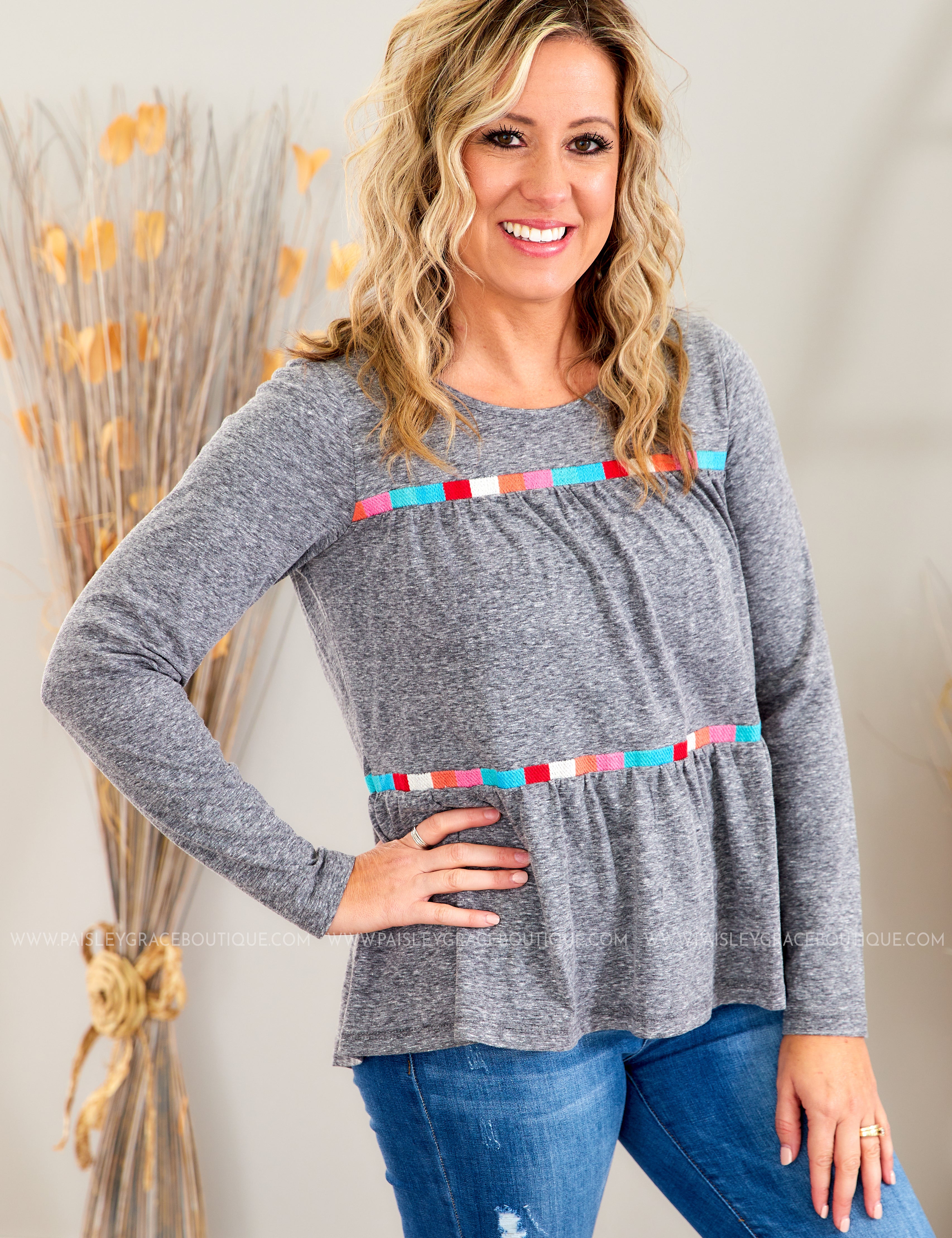 Pure Coincidence Embroidered Top - LAST ONES FINAL SALE